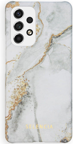 Selencia Hoesje Geschikt voor Samsung Galaxy A53 Hoesje - Selencia Maya Fashion Backcover - grijs