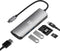 XtremeMac 6-ports USB-C Hub - 4K HDMI - Grijs