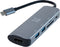 XtremeMac 6-ports USB-C Hub - 4K HDMI - Grijs