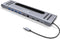 XtremeMac All-in-1 USB-C Docking Station Adapter voor MacBook - 12 Poorten - Zilver