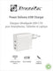 XtremeMac Dual USB-C Lader - 65W - Lichtgewicht - Compact - Wit