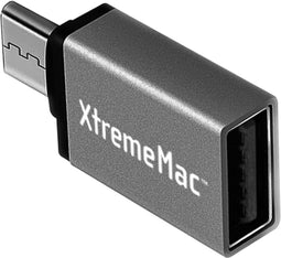 XtremeMac USB-C naar USB-A Adapter - Snellader - Zwart