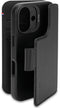 Decoded - Leather Detachable Wallet - iPhone 16 - MagSafe - Zwart