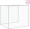 vidaXL - Kippenhok - met - dak - 803x98x90 - cm - gegalvaniseerd - staal - lichtgrijs