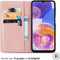 imoshion Hoesje Geschikt voor Samsung Galaxy A23 (5G) Hoesje Met Pasjeshouder - imoshion Mandala Bookcase - Rosé Goud