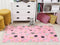 GOZLER - Kindervloerkleed - Roze - 80 x 150 cm - Polyester