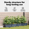 vidaXL - Tuinplanten - met - Waterirrigatiesysteem - - - 4 - stuks - - - Grijs