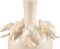 PTMD Emmelyn White Bulb Ceramic Glazed Vase Birds L