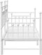 vidaXL - Ligbedframe - met - uitschuifbed - in - Wit - - - 80x200 - cm - Staal