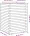 vidaXL - Plantenbak - 50x50x72 - cm - massief - douglashout