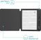 imoshion E-reader Hoesje - Geschikt voor Tolino Vision 5 - Design Slim Hard Case Sleepcover Bookcase met stand - Blossom Watercolor Black
