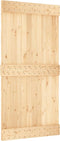 vidaXL - Schuifdeur - met - beslag - 100x210 - cm - massief - grenenhout