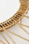 Mica Decorations Ludy Wandspiegel - H5 x Ø60 cm - Jute - Lichtbruin