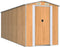 vidaXL - Tuinschuur - 192x523x223 - cm - gegalvaniseerd - staal - lichtbruin