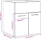 vidaXL - Wastafelkast - 41x38,5x46 - cm - bewerkt - hout - sonoma - eikenkleurig