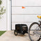 vidaXL - Hondenfietstrailer - oxford - stof - en - ijzer - zwart