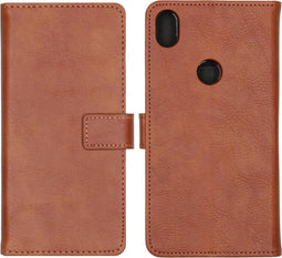 iMoshion Hoesje Geschikt voor Alcatel 3C (2019) Hoesje Met Pasjeshouder - iMoshion Luxe Bookcase - Bruin