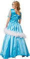 dressforfun IJsprinses XL - verkleedkostuum - zijdig glanzend - blauw/wit