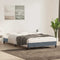 vidaXL - Bedframe - zonder - matras - 120x220 - cm - fluweel - donkergrijs