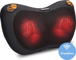 Lifeproducts Shiatsu Massagekussen - Draadloos Elektrisch Nekmassage Apparaat - Infrarood Verwarming