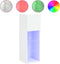 vidaXL - Tv-meubel - met - LED-verlichting - 30,5x30x90 - cm - wit