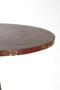 Light & Living Ronde Bijzettafel Bahia - Marmer - 52cm - Rood/Antiek Brons