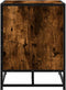 vidaXL - Schoenenbank - 80x40x53,5 - cm - bewerkt - hout - en - metaal - gerookt - eiken