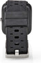 Nedis BTSW002BK - Slim horloge - Hartslagmeter en stappenteller - Zwart