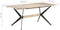 vidaXL - Eettafel - 180x90x76 - cm - massief - mangohout