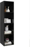 vidaXL - Tv-wandmeubel - 37x37x142,5 - cm - bewerkt - hout - hoogglans - zwart