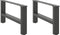 vidaXL - Salontafelpoten - 2 - st - 70x(30-31) - cm - staal - antracietkleurig