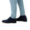 Suède veterboots - Maat 43 - Platte hak 2 cm - Donkerblauw