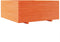 vidaXL - Plantenbak - 110x110x49,5 - cm - massief - grenenhout - wasbruin