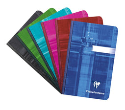 Notitieboek Clairfontaine 90x140mm lijn assorti | 5 stuks