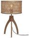 GOOD&MOJO Tafellamp Java - Bamboe Zwart - Ø18cm - Modern