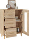 vidaXL - Dressoir - 69,5x34x90 - cm - bewerkt - hout - sonoma - eikenkleurig