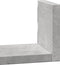 vidaXL - Wandschappen - 3 - st - bewerkt - hout - betongrijs
