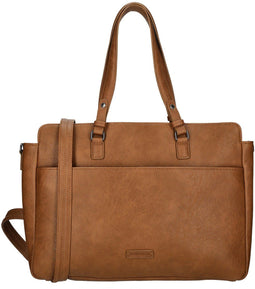 Enrico Benetti Lily 66450 - Dames laptoptas - 14 inch laptopvak - Cognac