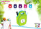 Fruitfriends Rugzak - Klein - Neopreen - Voor Kinderen - Lime Groen - Groen