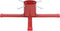 vidaXL - Kerstboomstandaard - 61x61x15,5 - cm - rood