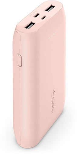 Belkin BoostCharge - Power Bank 10K - 10.000 mAh - 3 poorten - Roze