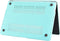 Lunso Geschikt voor MacBook 12 inch cover hoes - case - Mat Cyaan