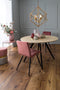 Light & Living Eettafel Magnifera - Hout/Zwart - Ø120cm - Modern,Landelijk