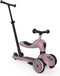 Scoot & Ride Highwaykick 1 Push & Go - 2-in-1 Kinderstep met duwstang - Duwstang 3 hoogtes - Wildberry