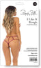 Rene Rofe Lingerie String -S/M- I Like It Rough Crotchless Rood