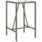 vidaXL - Tuinbartafel - 70x70x110 - cm - poly - rattan - grijs