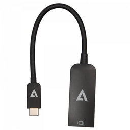 V7 V7USBCDP14 - Adapter USB C naar DisplayPort - 8K Ultra HD - Zwart