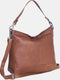 Leren Schoudertas Cognac Amelia
