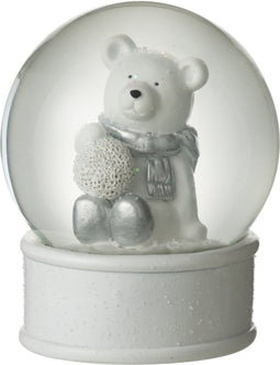 J-Line waterbal Ijsbeer - polyetheen - wit/zilver