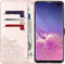Hoesje Geschikt voor Samsung Galaxy S10 Plus Hoesje Met Pasjeshouder - Mandala Bookcase - Roze